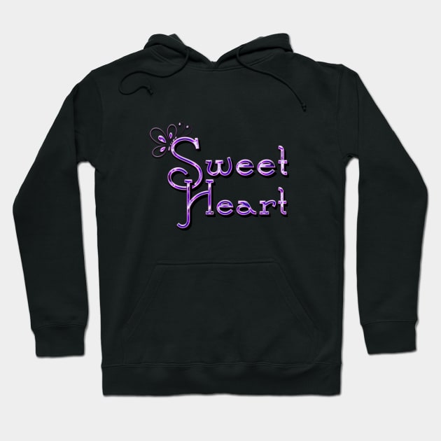 Sweetheart (purple) Hoodie by Sinmara